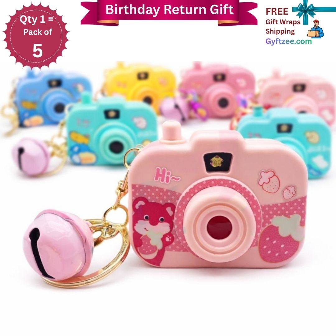 [Return Gift, Pack of 5] [Assorted] Projection Camera Keychain
