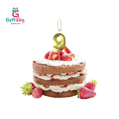Number "9" Cake Topper Candle - Perfect for Birthday & Anniversary Celebrations