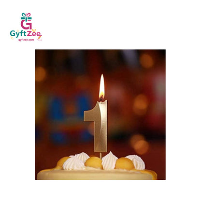 Number "1" Cake Topper Candle - Perfect for Birthday & Anniversary Celebrations