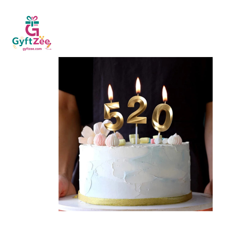 Number "0" Cake Topper Candle - Perfect for Birthday & Anniversary Celebrations