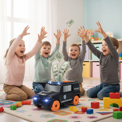 Cash Car Vehicle with Light, Music, 360° Rotation [Kids 3+ years]