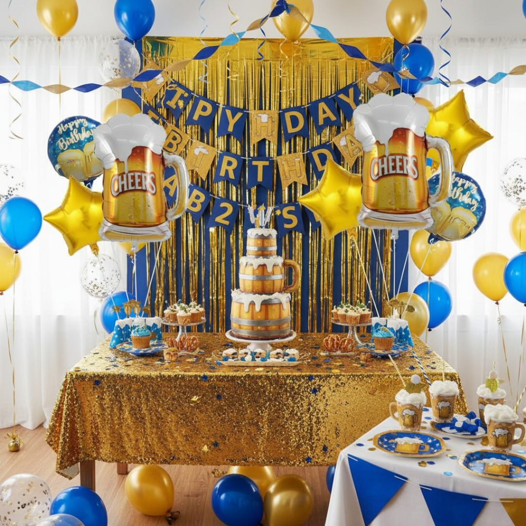 Cheers Beer Glass Balloons | Party decoration [Set of 5]