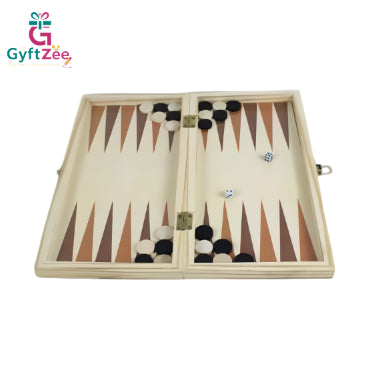 WOODEN CHESS SET 3 in 1 (chess, backgammon, and checkers)