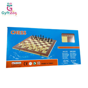 WOODEN CHESS SET 3 in 1 (chess, backgammon, and checkers)