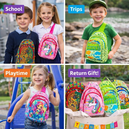 [Return Gift, Pack of 10] Kids Chest Bag [Assorted]