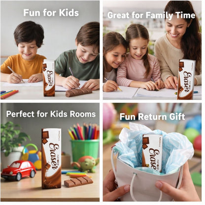 [Return Gift, Pack of 10] [Assorted] Chocolate Eraser [3-8 years]