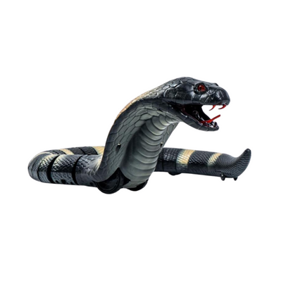 Realistic Remote Control Cobra Snake Toy – Rechargeable with Swinging Tail | Scary Prank Toy
