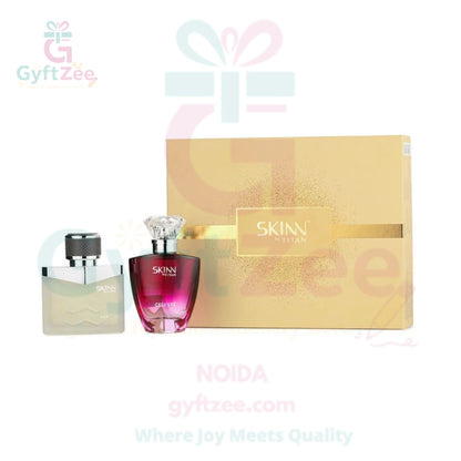 SKINN RAW and CELESTE Combo - 50 mL Each | Men & Women | GIFT Pack | Best online Price in India | Noida