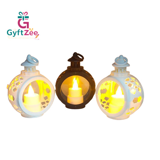 LED Swing Covered Vintage Laltein Candle (1 Piece)
