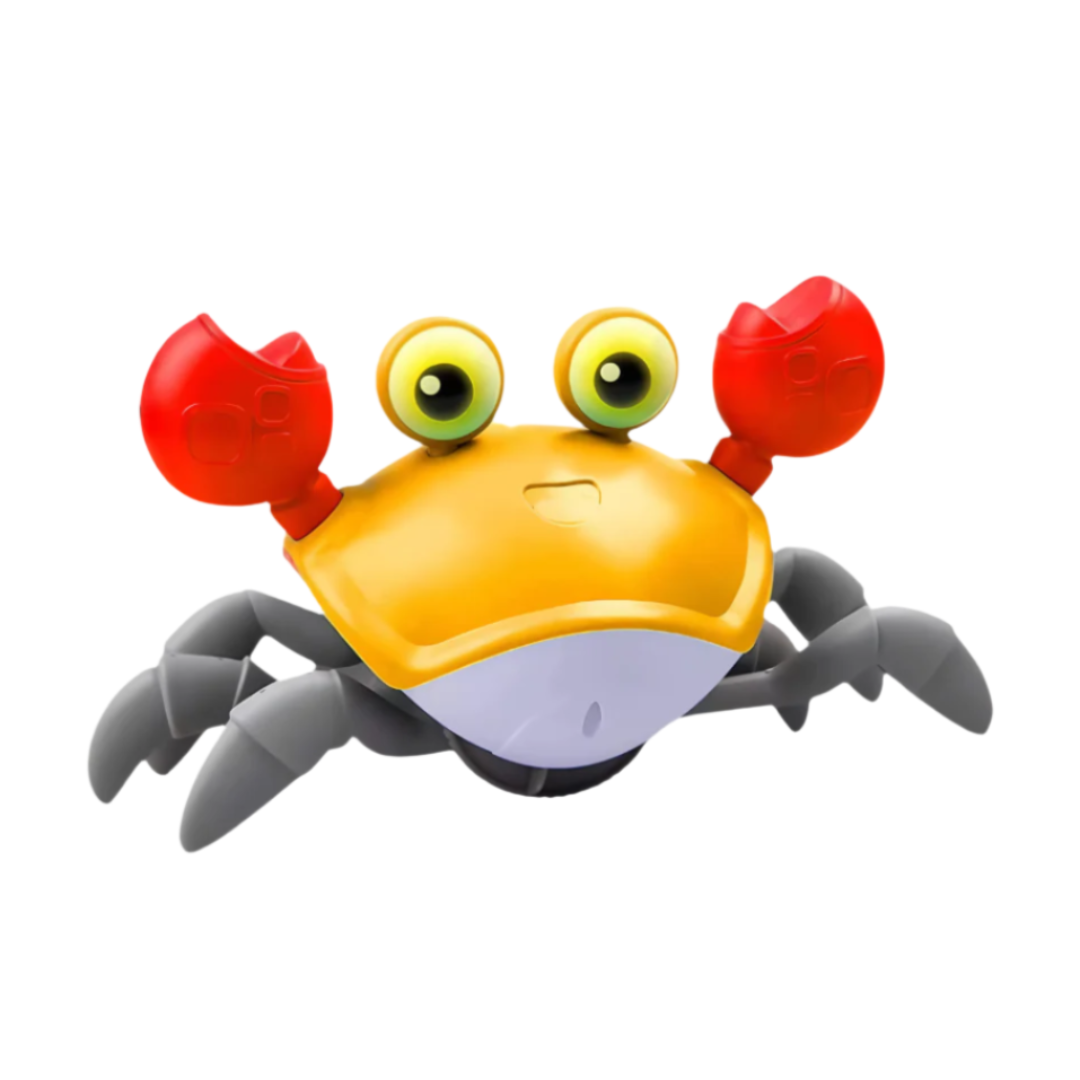 Musical Crawling Crab – Rechargeable LED Walking Toy with Obstacle Avoidance for Babies (1 - 7 years)