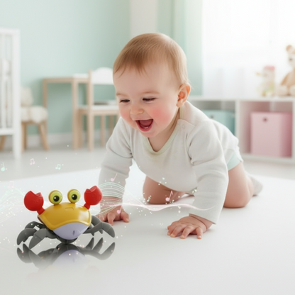 [Random color] Crawling Crab | Musical | Led Lights | Rechargeable |Interactive