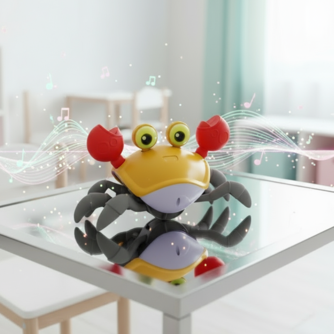 [Random color] Crawling Crab | Musical | Led Lights | Rechargeable |Interactive