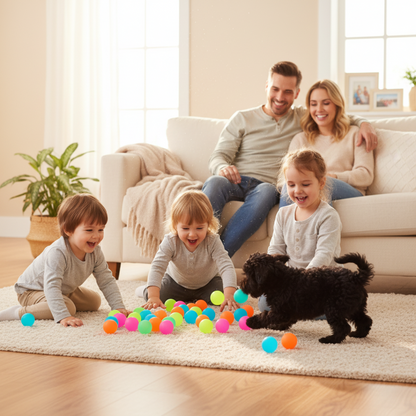 (Random Color, 2 pcs) Small Jumping Bouncy Ball [approx 4 cm dia]