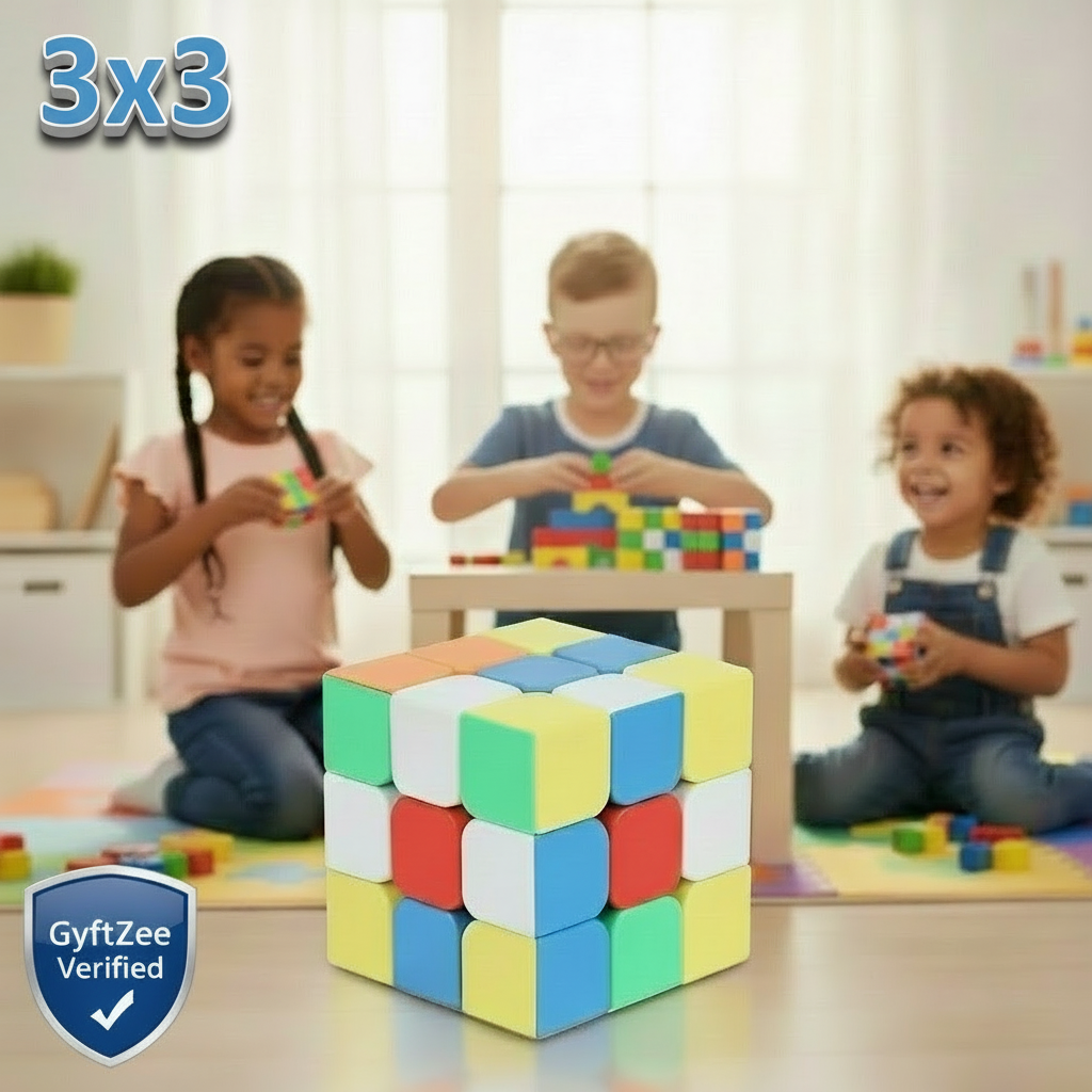 Children playing with colorful building blocks in a bright room