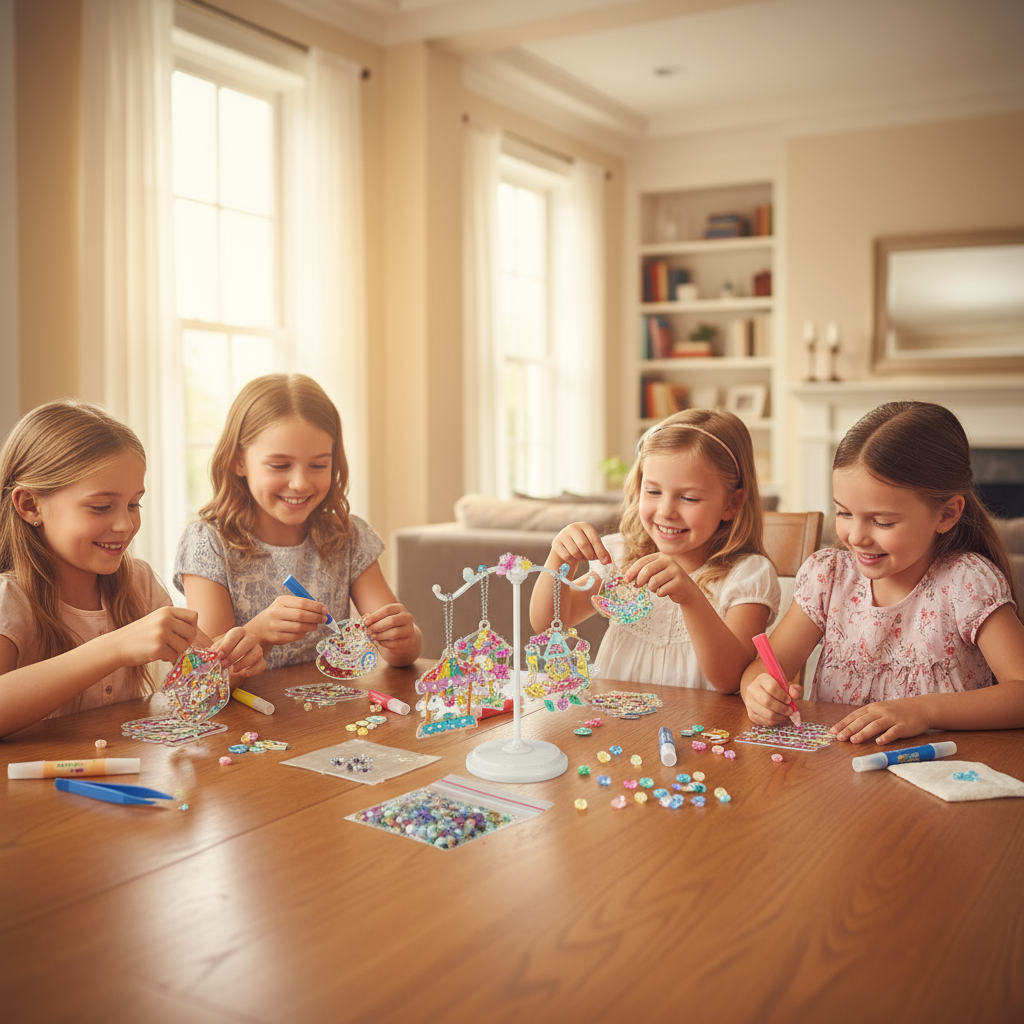 DIY Jewelry Making Kit for Kids | Colorful Beads, Chains, Pendants & Art and Craft Set