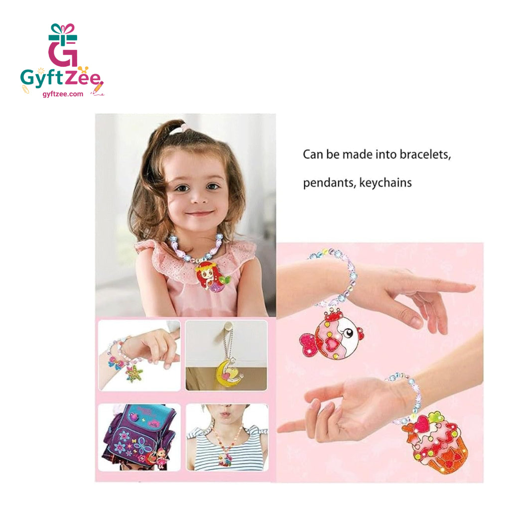 DIY Jewelry Making Kit for Kids | Colorful Beads, Chains, Pendants & Art and Craft Set