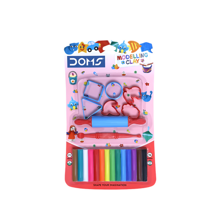 DOMS Modelling Clay - 14 Vibrant Shades for Creative Art & Craft