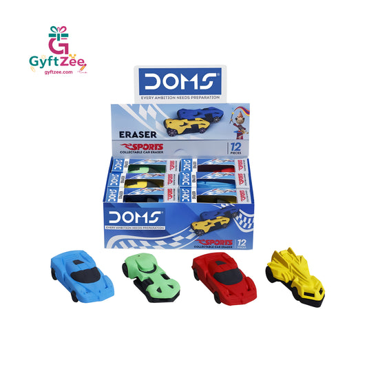 DOMS Sports Car Eraser – Fun and Durable Eraser for Kids and Students