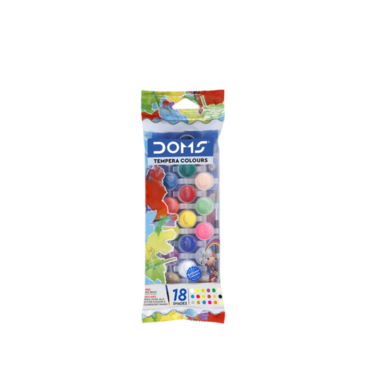 DOMS Tempera Colour 18 Shades - Premium Quality for Art & Crafts