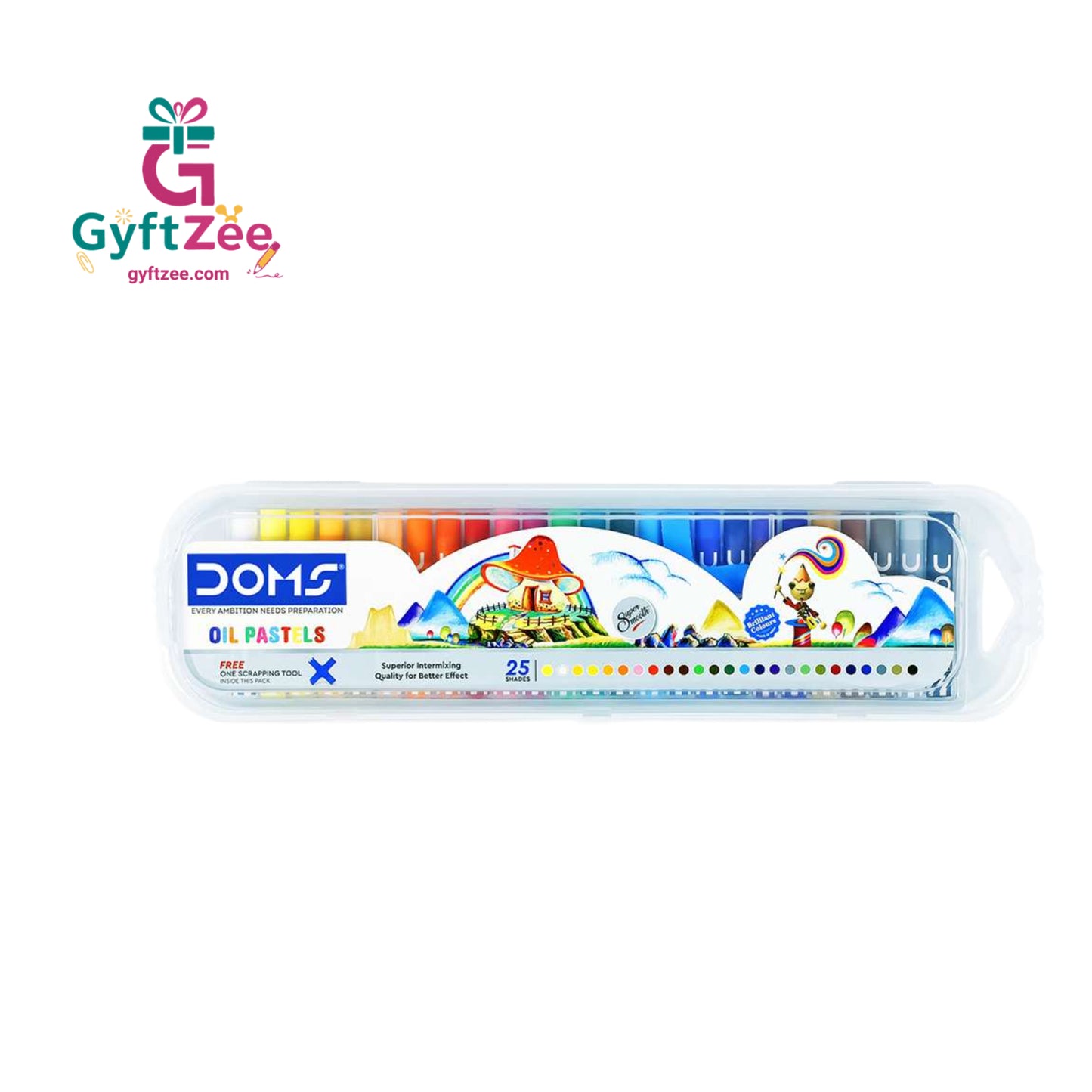 DOMS Oil Pastel 25 Shades | Premium Quality Pastels for School & Hobby Art