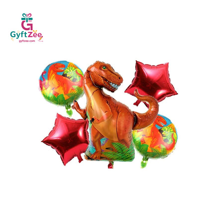 DINO Character Balloons Set of 5 - Party decoration