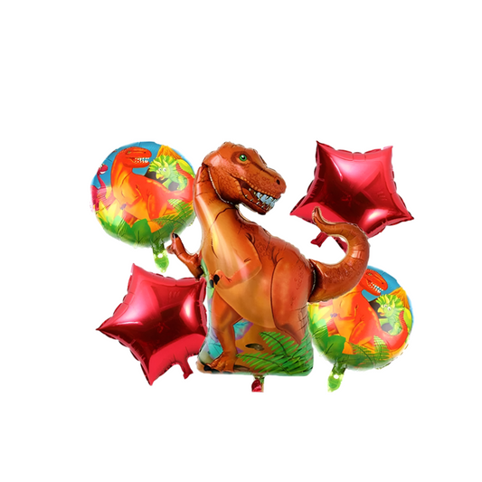 DINO Character Balloons Set of 5 - Party decoration