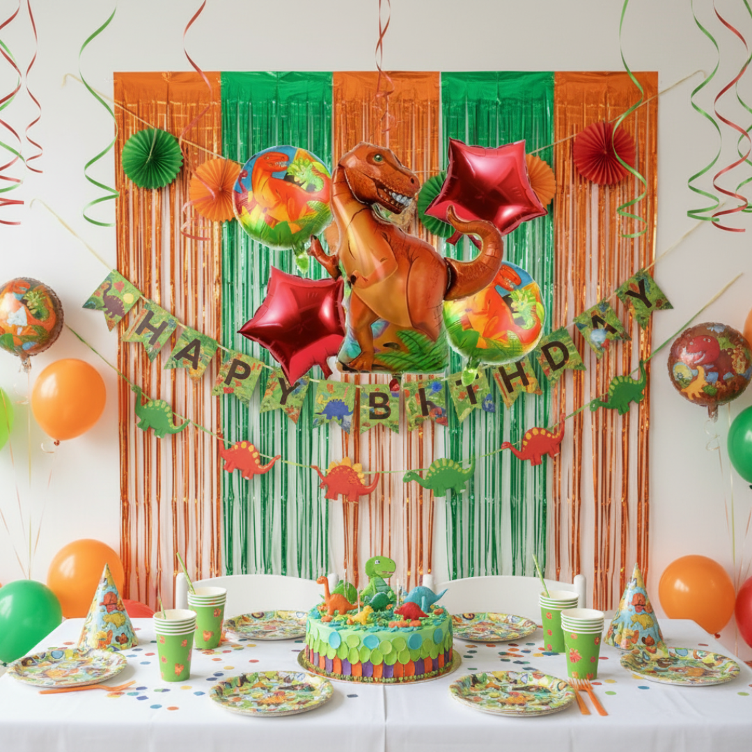 DINO Character Balloons Set of 5 - Party decoration