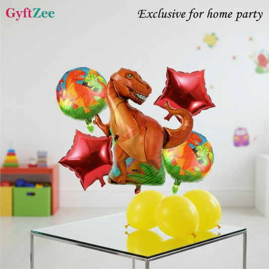 DINO Character Balloons Set of 5 - Party decoration