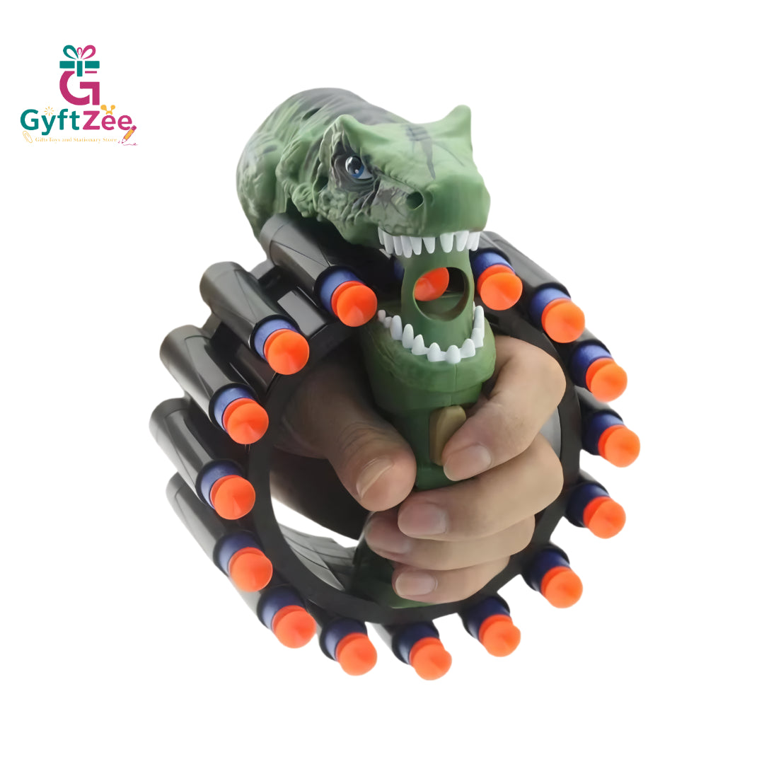 Dinosaur Roar Toy Gun | Easy Manual Reload with EVA Soft Bullets for Kids