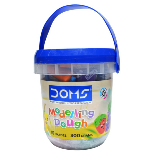 DOMS Modelling Dough 15 Shades 300 gm - Perfect for Art, Crafts & Hobbyists