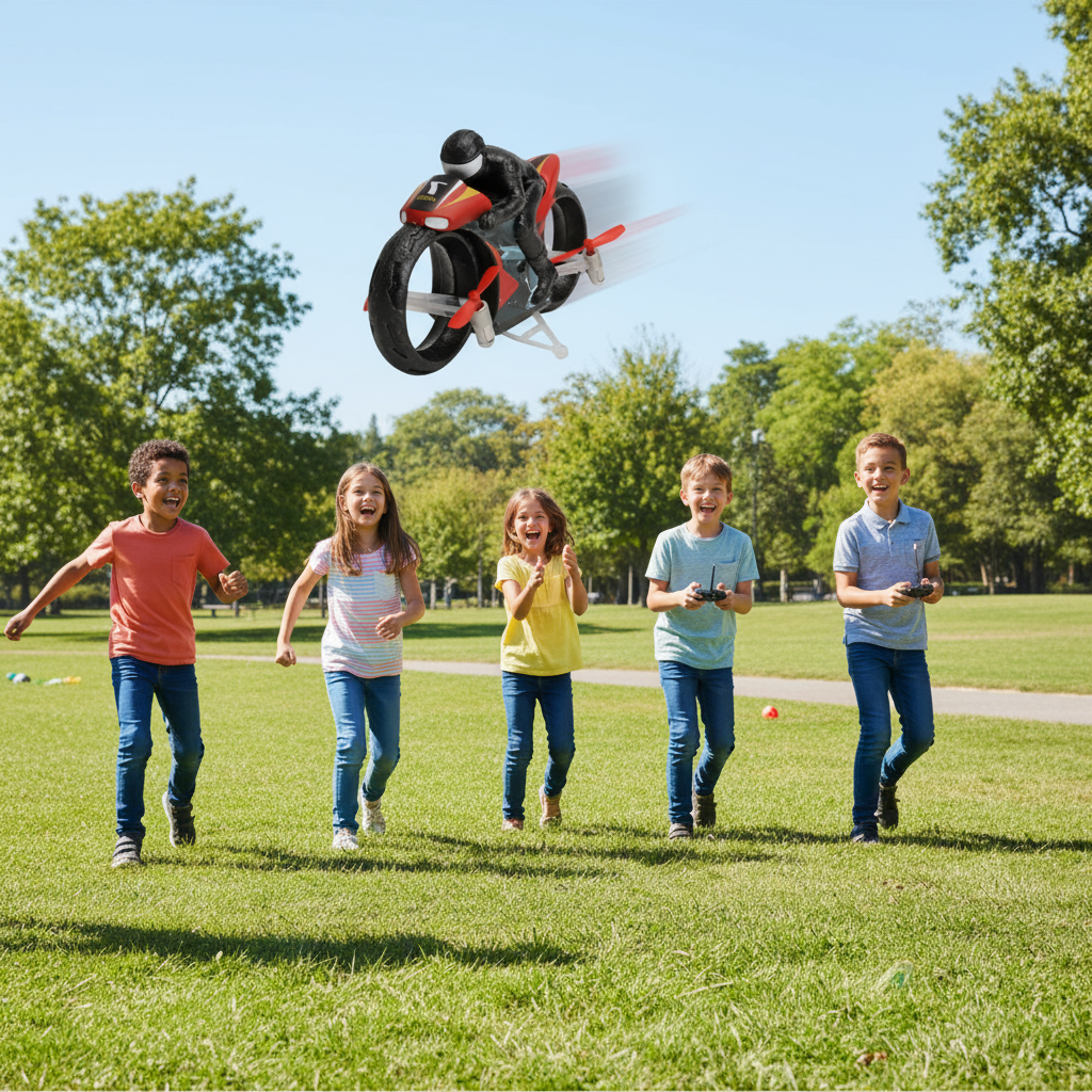 [Random color] Experience the Flying Bike Drone!