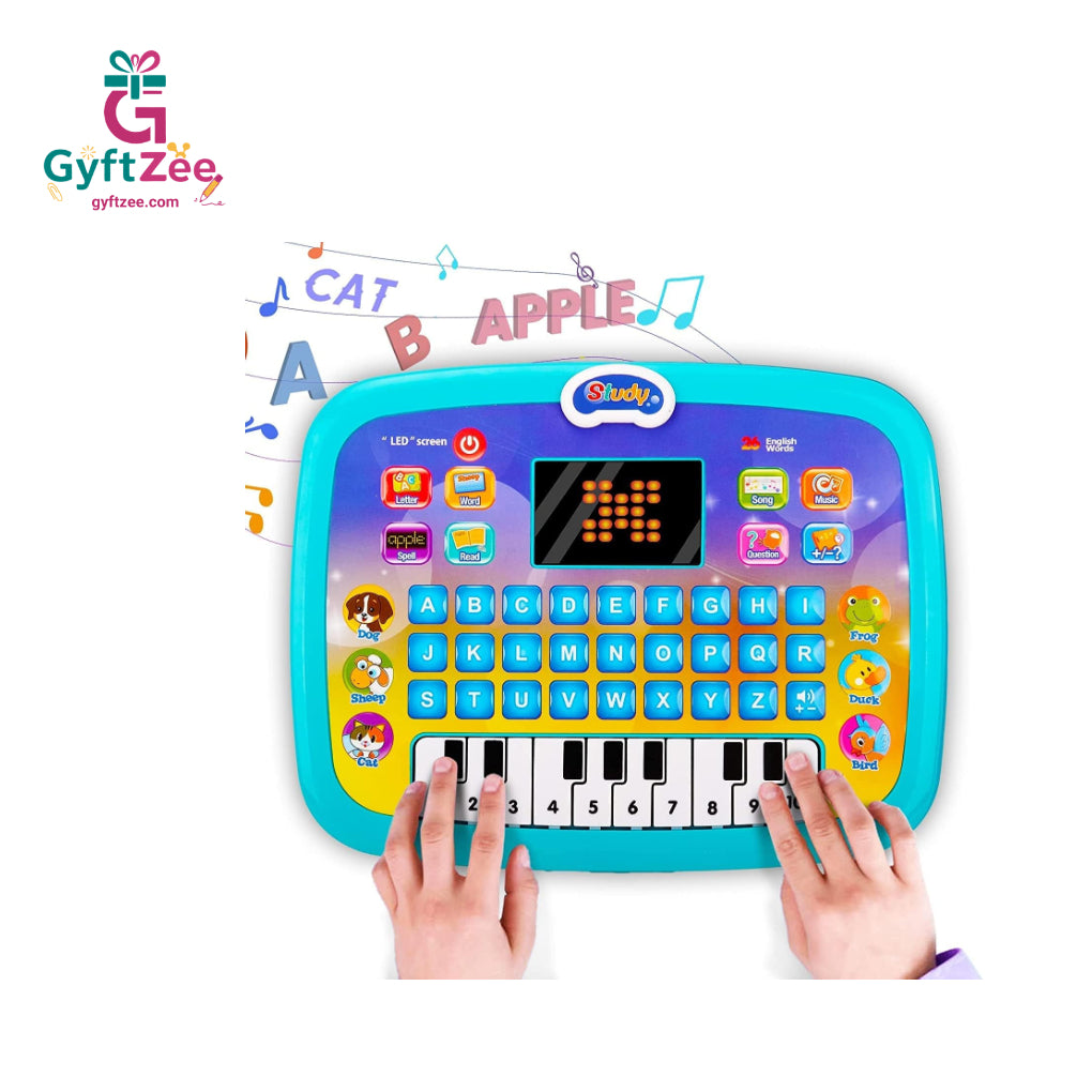 Educational English Letters & Words & Character Learning Sound Laptop for Kids