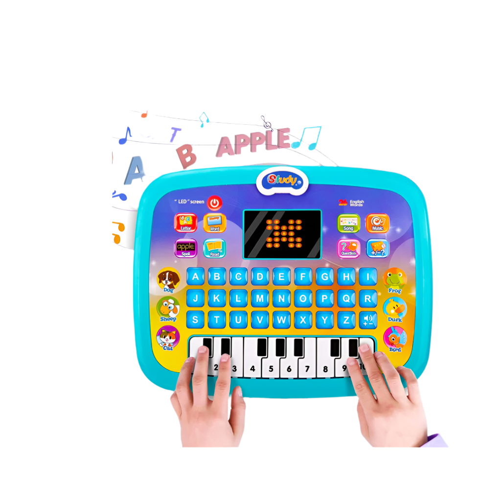 Educational English Letters & Words & Character Learning Sound Laptop for Kids