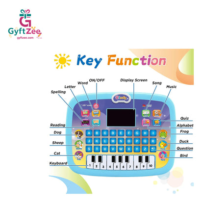 Educational English Letters & Words & Character Learning Sound Laptop for Kids