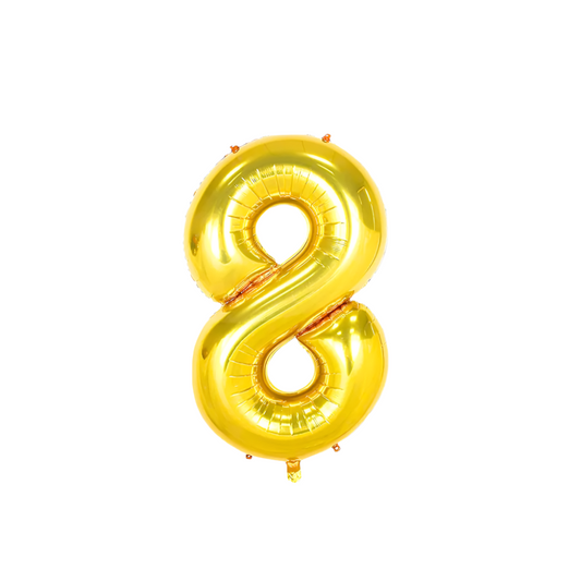 Foil/Helium Balloon Number 8 for Age