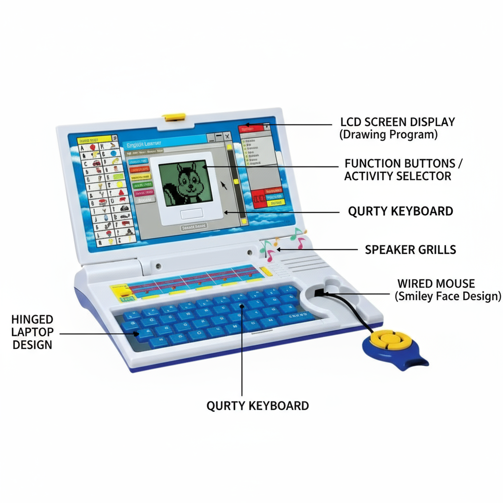 Educational Laptop Computer Toy for Kids – Fun Learning Toy with Interactive Games and Activities