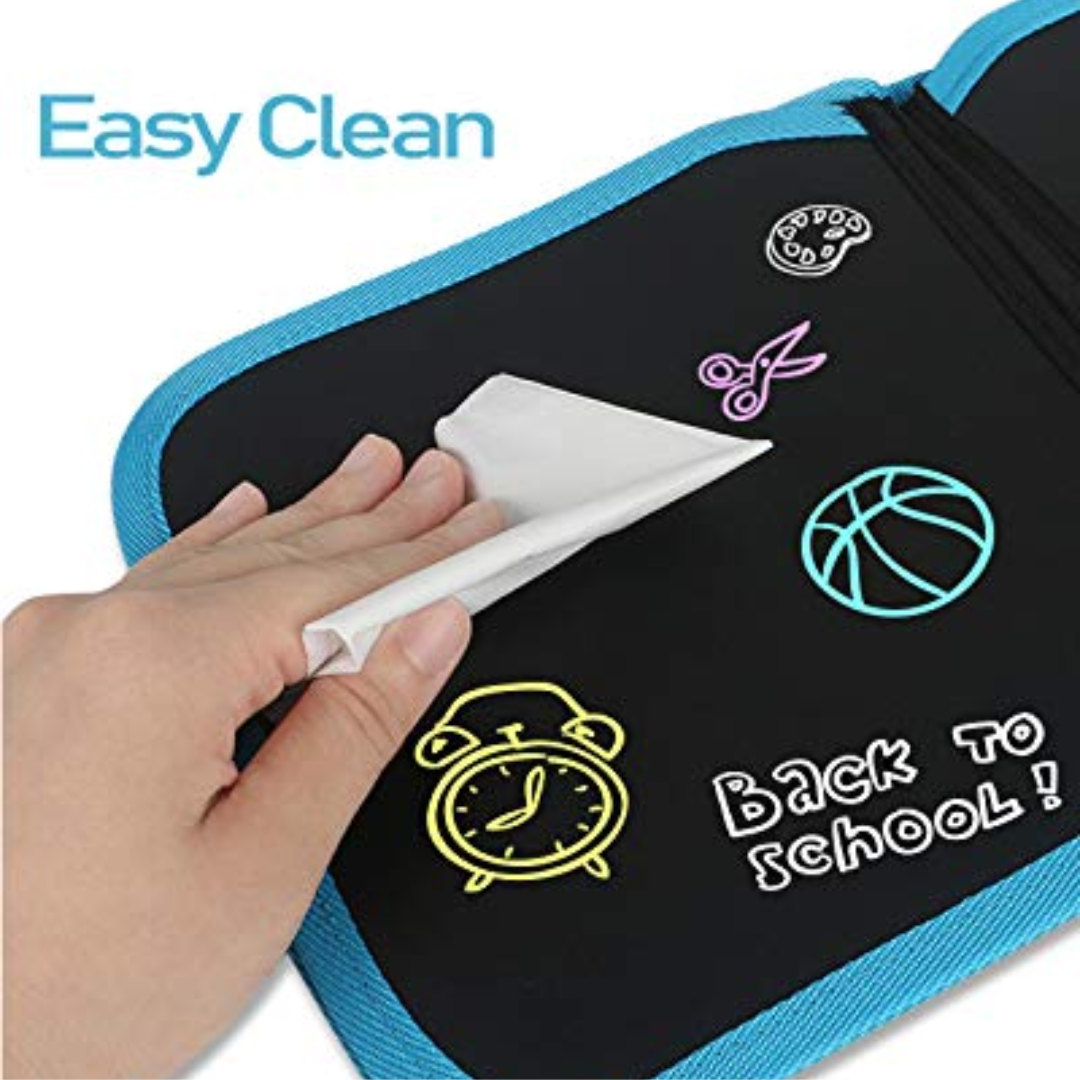 (Radom design) Erasable Doodle Book for Kids (6 sheets and 3 pen) – Reusable