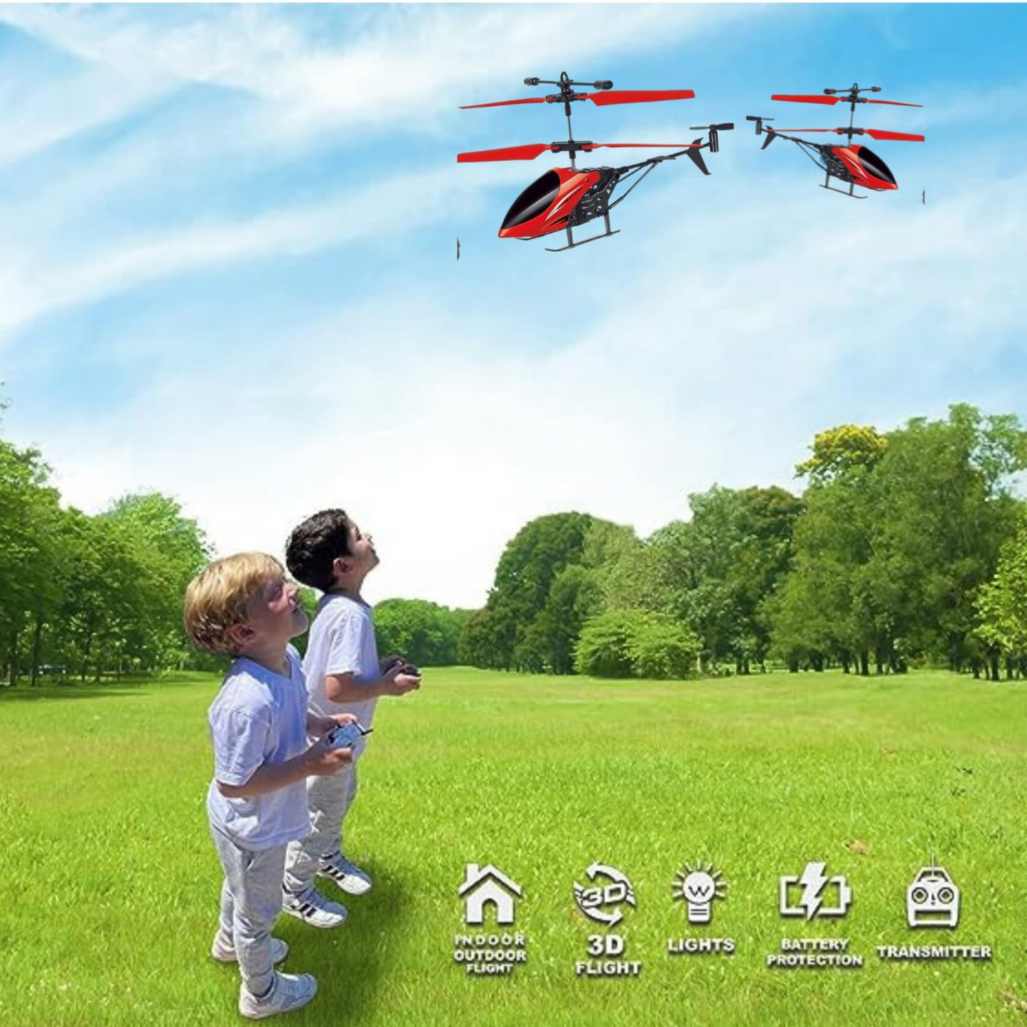 [Random color] Helicopter – Remote/Sensor Operated Lightweight Flyer