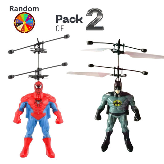 [Pack of 2 - Twins, Random Character] Flying Avengers | Hand Sensor Control