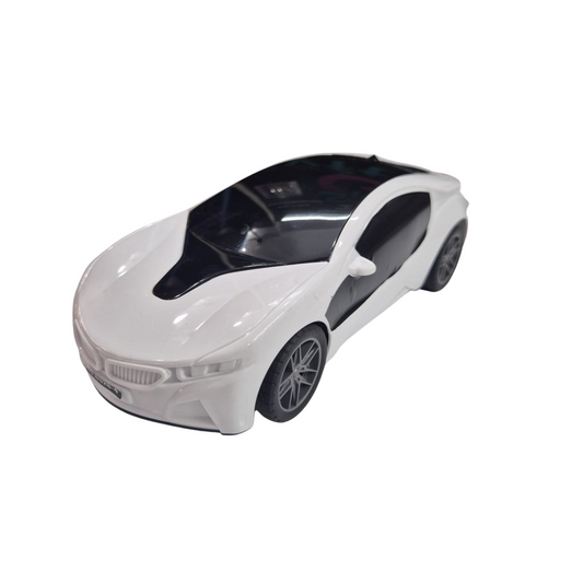 Battery 3D FAMOUS CAR with lighting and remote control features (Random Color)