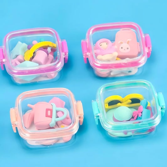 Fancy & Stylish Colorful Erasers Set - Perfect Return Gift for Kids!