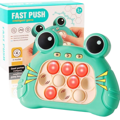 [Pack of 2 - Twins, Random Colors] Mini Fast Push Pop AND Wooden Memory Match Stick & Chess Game