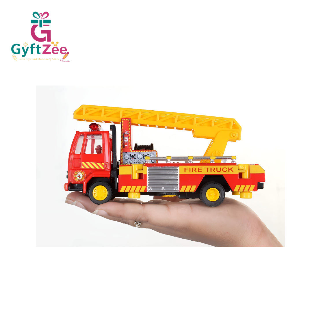 Centy Toys Fire Ladder Truck | Yellow Plastic Toy for Kids | Durable & Fun Play Vehicle