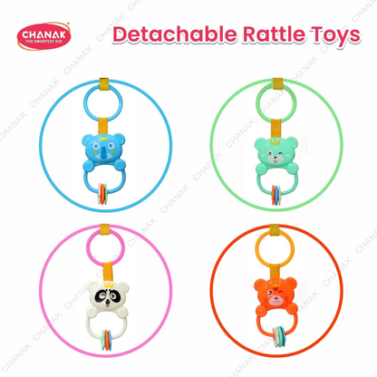 [Random design] Piano Fitness Rack for Babies | Soft Musical Activity Gym with Hanging Toys & Kick Piano