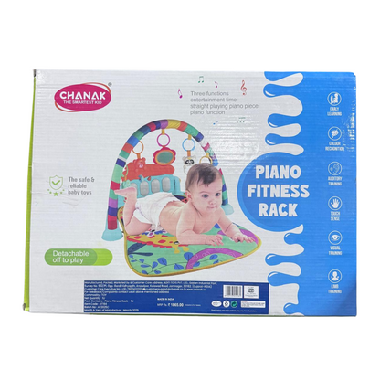 [Random design] Piano Fitness Rack for Babies | Soft Musical Activity Gym with Hanging Toys & Kick Piano
