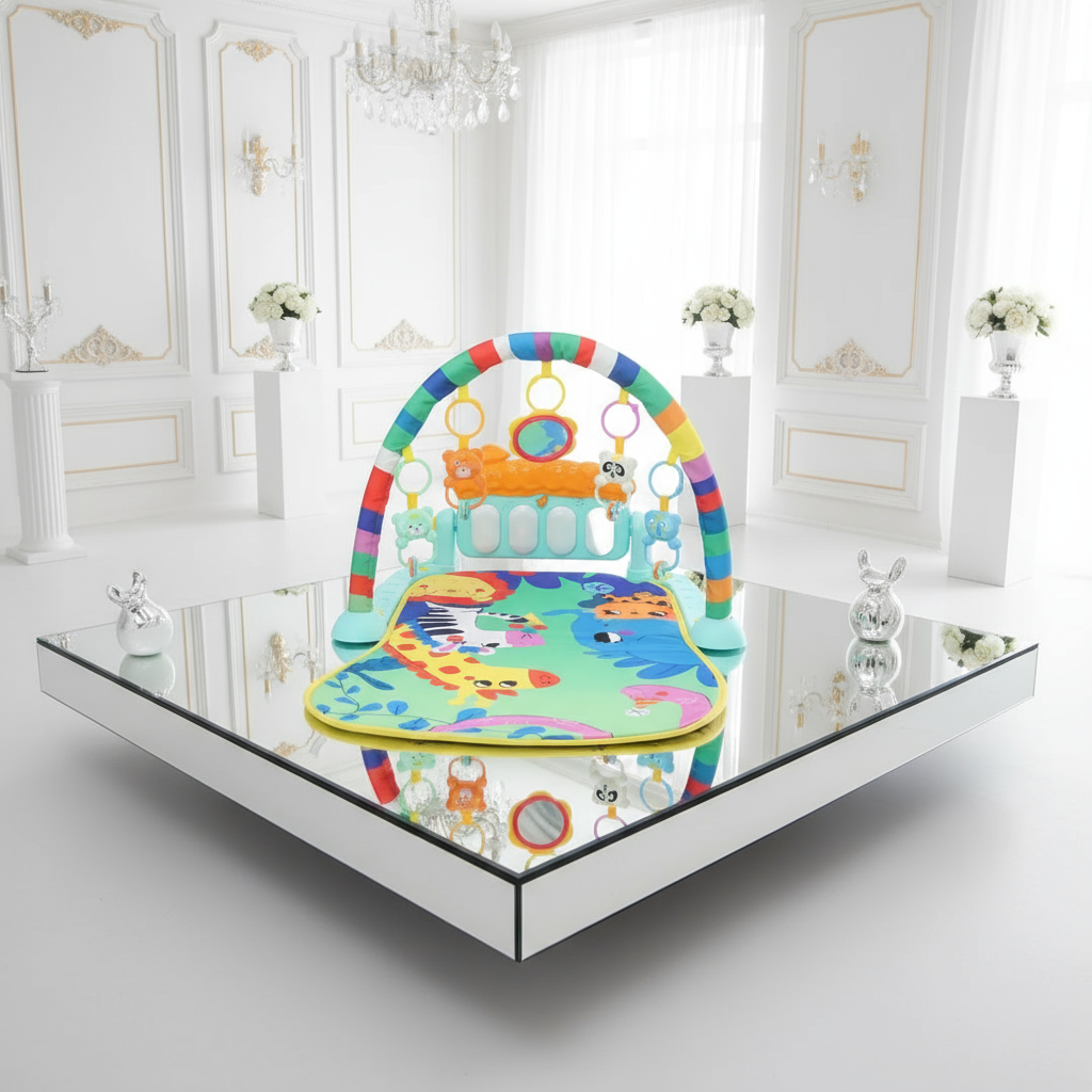 [Random design] Piano Fitness Rack for Babies | Soft Musical Gym with Hanging Toys