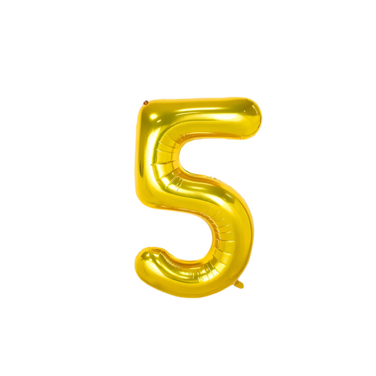 Foil/Helium Balloon Number 5 for Age