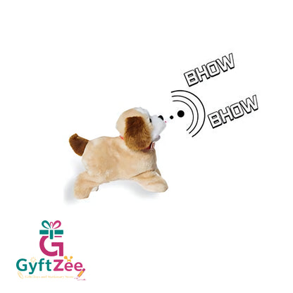 Jumping, Fliping, Walking, and Barking Battery-Operated Puppy Toy – Soft Plush Back-Flipping Dog for Kids