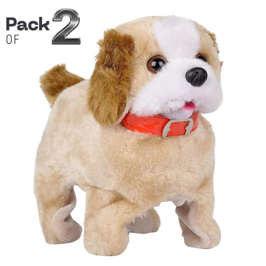 [Pack of 2 - Twins] Jumping, Fliping, Walking Battery-Operated Dog