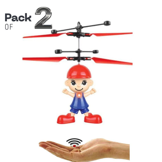 [Pack of 2 - Twins, Random Colors] Flying Little Boy | Hand Sensor Control